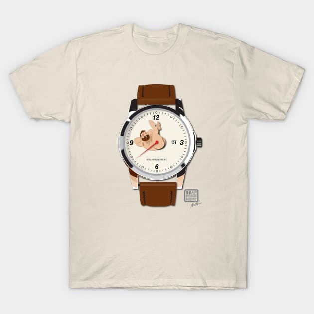 Bearmusement Watch light face T-Shirt by BEarMUSEMENT